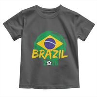 Brazil Soccer Fan Brasil Flag Toddler T Shirt Brazilian Football Game Day Supporter