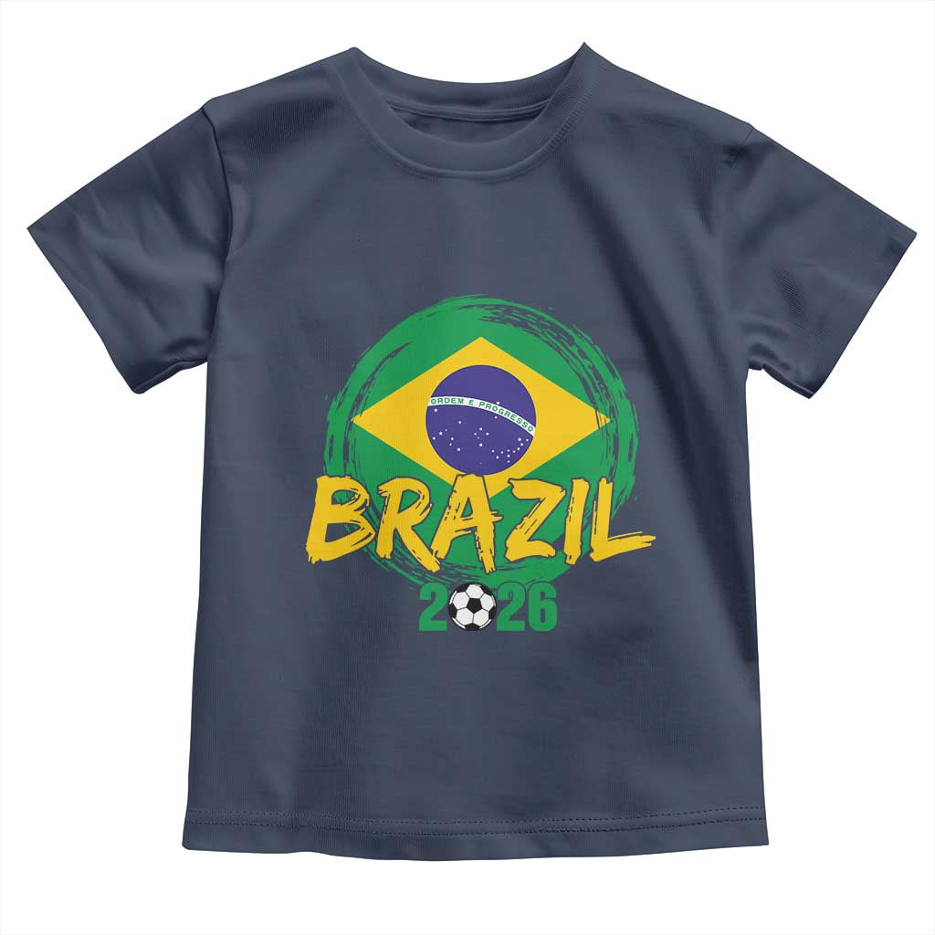 Brazil Soccer Fan Brasil Flag Toddler T Shirt Brazilian Football Game Day Supporter