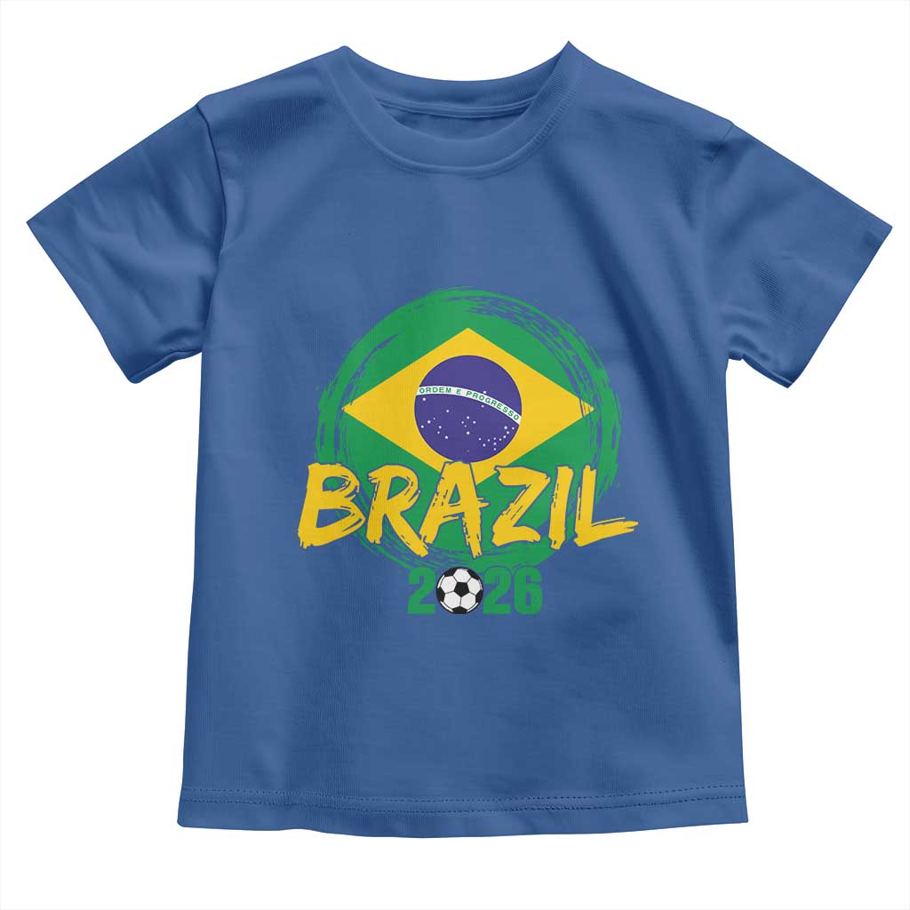Brazil Soccer Fan Brasil Flag Toddler T Shirt Brazilian Football Game Day Supporter