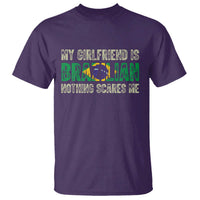 My Girlfriend is Brazilian Nothing Scares Me T Shirt Funny Boyfriend