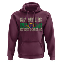 My Wife is Brazilian Nothing Scares Me Hoodie Funny Husband Brazil Pride Flag