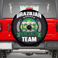 Brazil Drinking Team Spare Tire Cover Funny Brazilian Flag Beer Party Gift