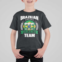 Brazil Drinking Team T Shirt For Kid Funny Brazilian Flag Beer Party Gift