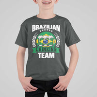 Brazil Drinking Team T Shirt For Kid Funny Brazilian Flag Beer Party Gift