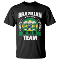 Brazil Drinking Team T Shirt Funny Brazilian Flag Beer Party Gift