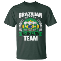 Brazil Drinking Team T Shirt Funny Brazilian Flag Beer Party Gift