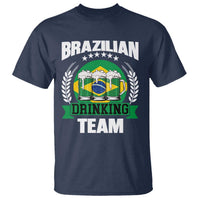 Brazil Drinking Team T Shirt Funny Brazilian Flag Beer Party Gift