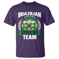 Brazil Drinking Team T Shirt Funny Brazilian Flag Beer Party Gift