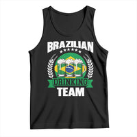 Brazil Drinking Team Tank Top Funny Brazilian Flag Beer Party Gift