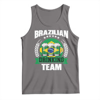 Brazil Drinking Team Tank Top Funny Brazilian Flag Beer Party Gift