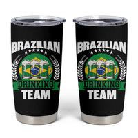 Brazil Drinking Team Tumbler Cup Funny Brazilian Flag Beer Party Gift