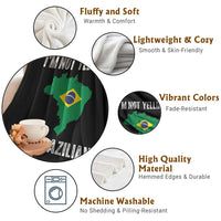 I'm Not Yelling I'm Brazilian Throw Blanket Funny Brazil Pride