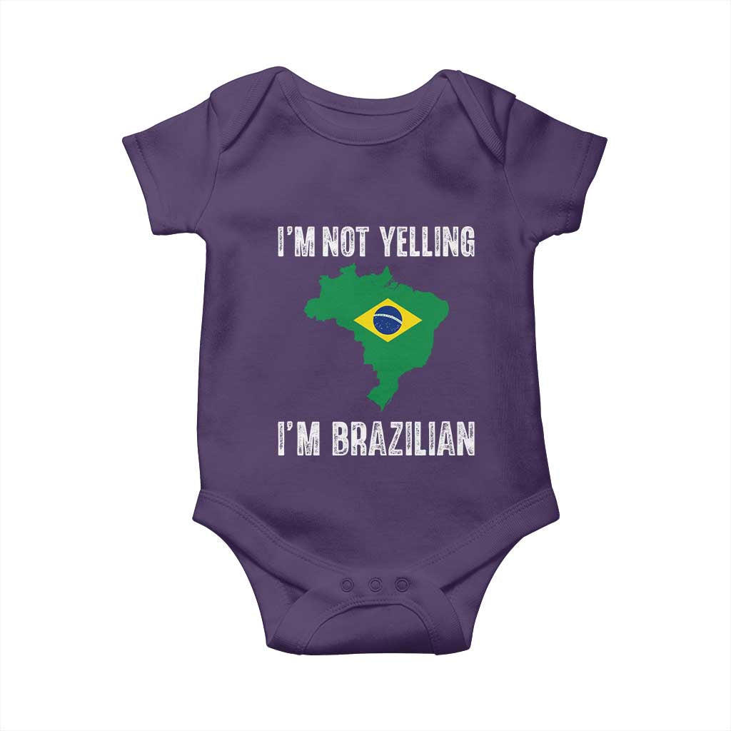I'm Not Yelling I'm Brazilian Baby Onesie Funny Brazil Pride