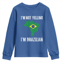 I'm Not Yelling I'm Brazilian Youth Sweatshirt Funny Brazil Pride