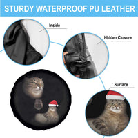 Funny Cat Christmas Spare Tire Cover Cats Drinking Wine Oddly Specific Meme - Wonder Print Shop