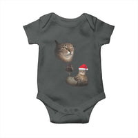 Funny Cat Christmas Baby Onesie Cats Drinking Wine Oddly Specific Meme - Wonder Print Shop