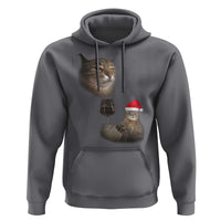 Funny Cat Christmas Hoodie Cats Drinking Wine Oddly Specific Meme - Wonder Print Shop