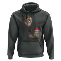 Funny Cat Christmas Hoodie Cats Drinking Wine Oddly Specific Meme - Wonder Print Shop