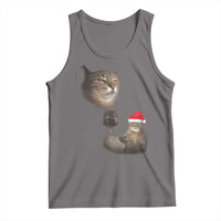 Funny Cat Christmas Tank Top Cats Drinking Wine Oddly Specific Meme - Wonder Print Shop