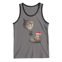 Funny Cat Christmas Tank Top Cats Drinking Wine Oddly Specific Meme - Wonder Print Shop