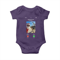 Santa Christmas Meme Baby Onesie Reindeer Video Call - Wonder Print Shop