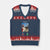 Santa Xmas Meme V-Neck Knit Sweater Vest Reindeer Video Call - Wonder Print Shop