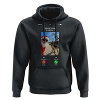 Santa Christmas Meme Hoodie Reindeer Video Call - Wonder Print Shop