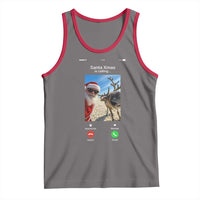 Santa Christmas Meme Tank Top Reindeer Video Call - Wonder Print Shop