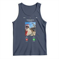 Santa Christmas Meme Tank Top Reindeer Video Call - Wonder Print Shop