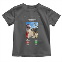 Santa Christmas Meme Toddler T Shirt Reindeer Video Call - Wonder Print Shop