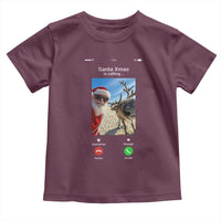 Santa Christmas Meme Toddler T Shirt Reindeer Video Call - Wonder Print Shop
