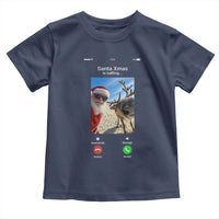 Santa Christmas Meme Toddler T Shirt Reindeer Video Call - Wonder Print Shop