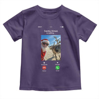 Santa Christmas Meme Toddler T Shirt Reindeer Video Call - Wonder Print Shop