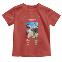 Santa Christmas Meme Toddler T Shirt Reindeer Video Call - Wonder Print Shop