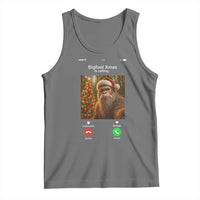 Funny Bigfoot Christmas Tank Top Sasquatch Video Call Meme - Wonder Print Shop