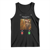 Funny Bigfoot Christmas Tank Top Sasquatch Video Call Meme - Wonder Print Shop