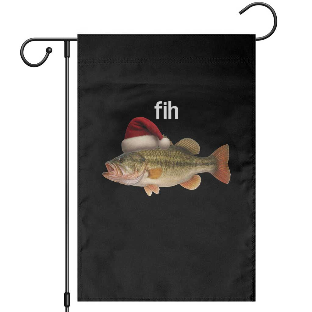 Funny Misspelled Fish Christmas Meme Garden Flag - Wonder Print Shop