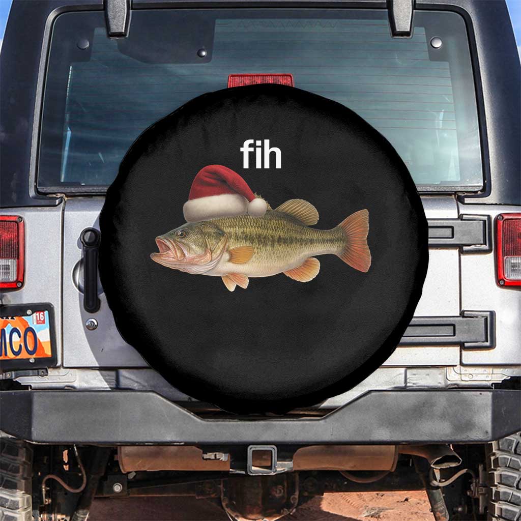 Funny Misspelled Fish Christmas Meme Spare Tire Cover - Wonder Print Shop