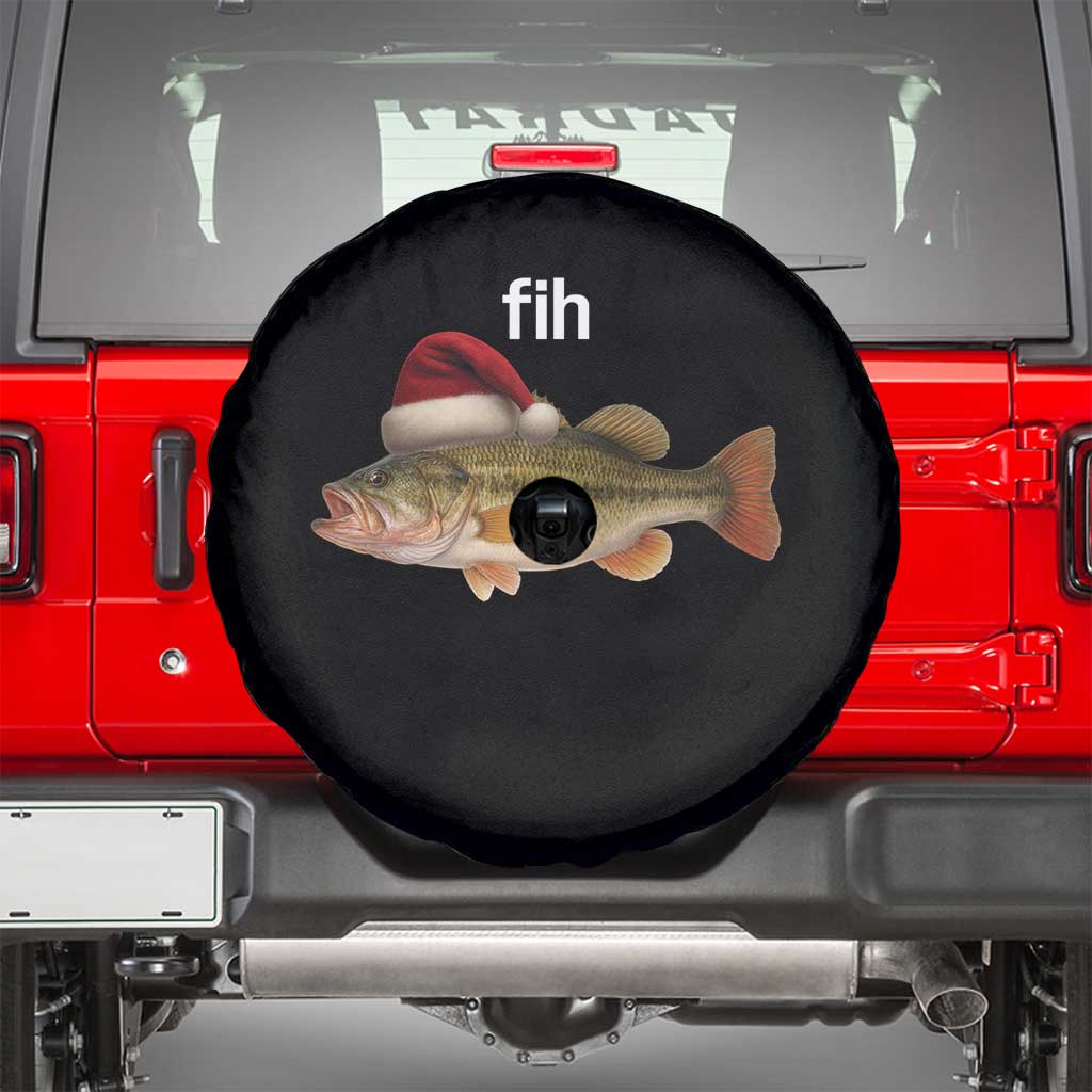 Funny Misspelled Fish Christmas Meme Spare Tire Cover - Wonder Print Shop