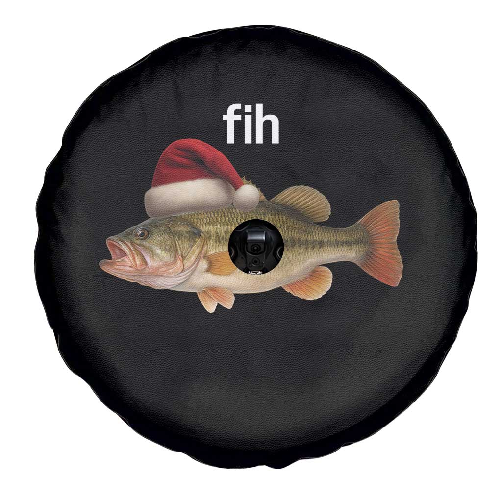 Funny Misspelled Fish Christmas Meme Spare Tire Cover - Wonder Print Shop