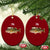Funny Misspelled Fish Xmas Meme Ceramic Ornament - Wonder Print Shop