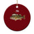 Funny Misspelled Fish Xmas Meme Ceramic Ornament - Wonder Print Shop