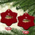 Funny Misspelled Fish Xmas Meme Ceramic Ornament - Wonder Print Shop