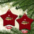 Funny Misspelled Fish Xmas Meme Ceramic Ornament - Wonder Print Shop