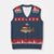 Funny Misspelled FishXmas Meme V-Neck Knit Sweater Vest - Wonder Print Shop