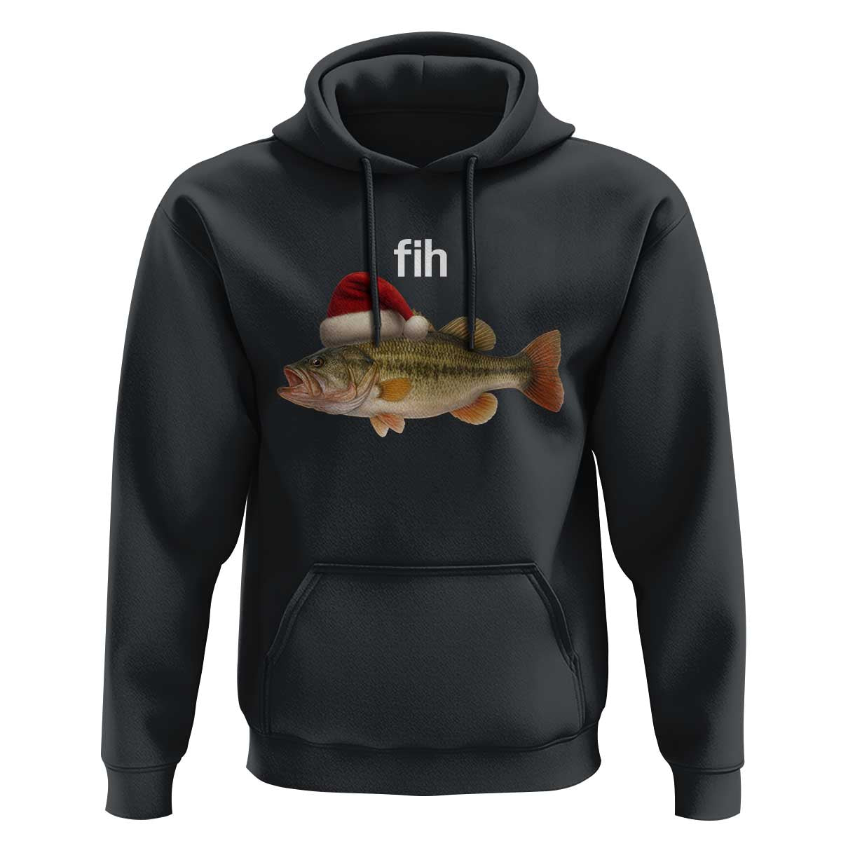 Funny Misspelled Fish Christmas Meme Hoodie - Wonder Print Shop