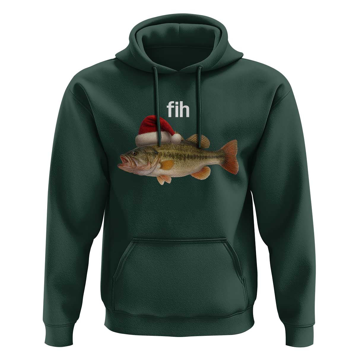 Funny Misspelled Fish Christmas Meme Hoodie - Wonder Print Shop