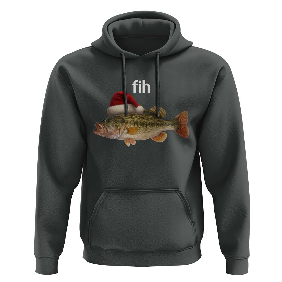 Funny Misspelled Fish Christmas Meme Hoodie - Wonder Print Shop
