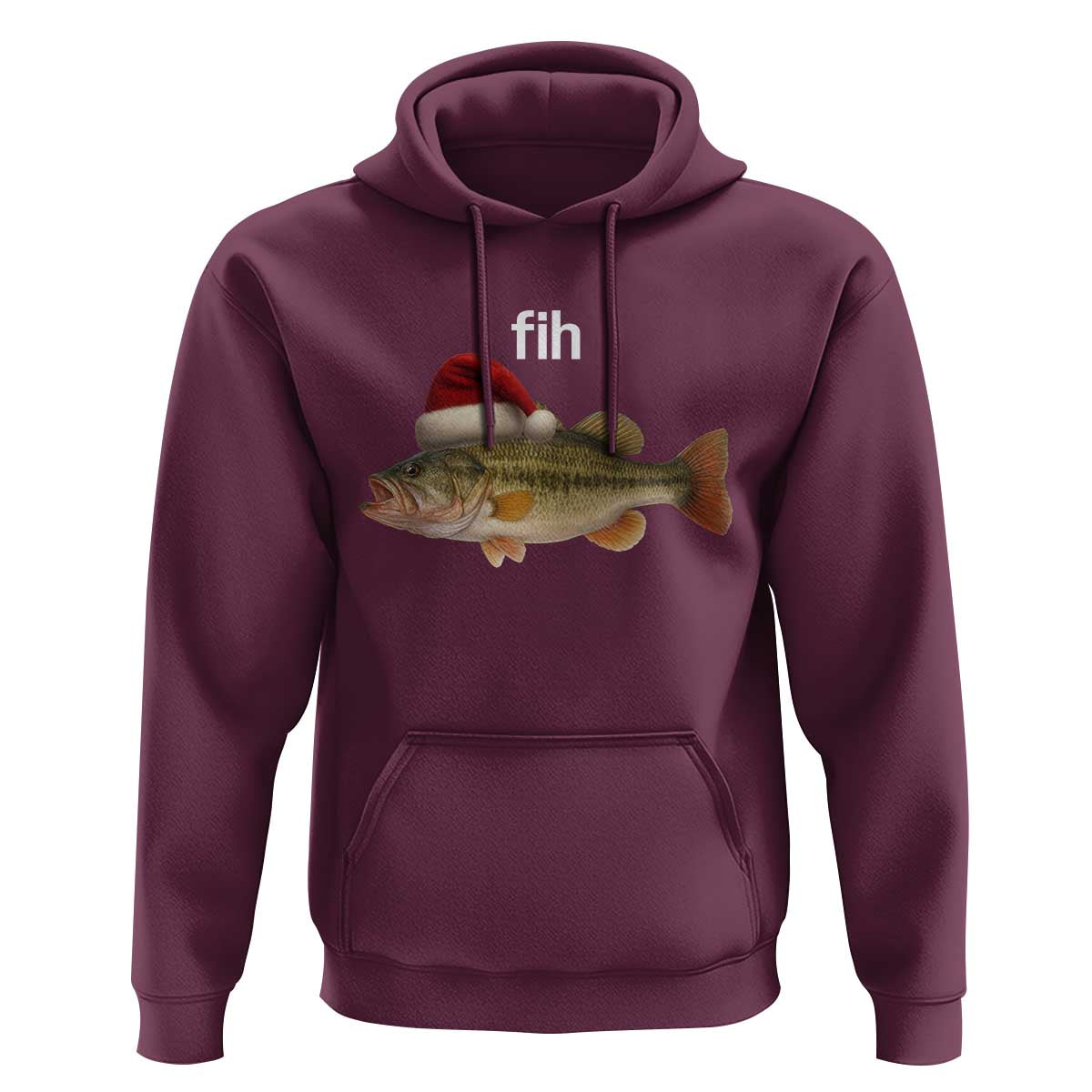 Funny Misspelled Fish Christmas Meme Hoodie - Wonder Print Shop