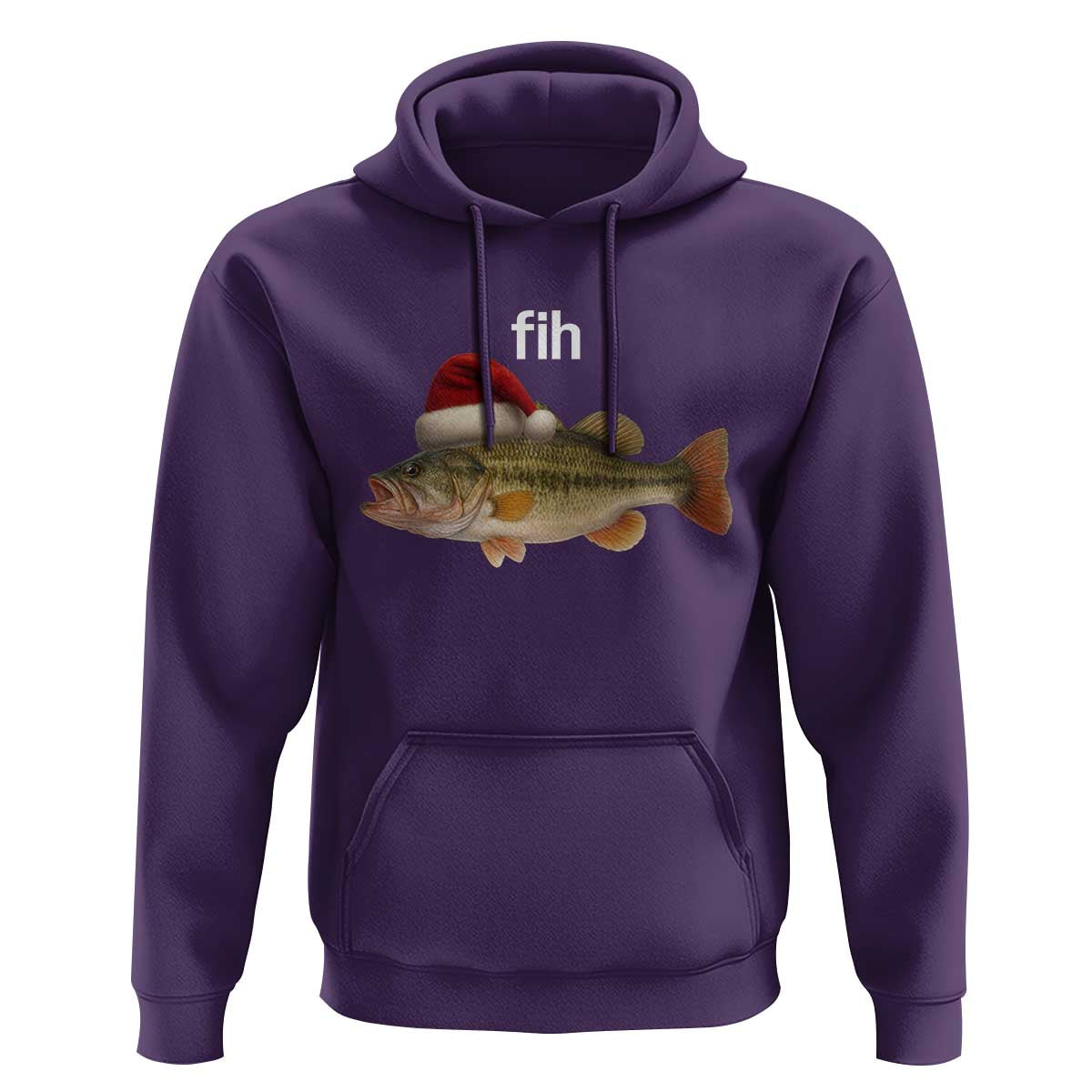 Funny Misspelled Fish Christmas Meme Hoodie - Wonder Print Shop